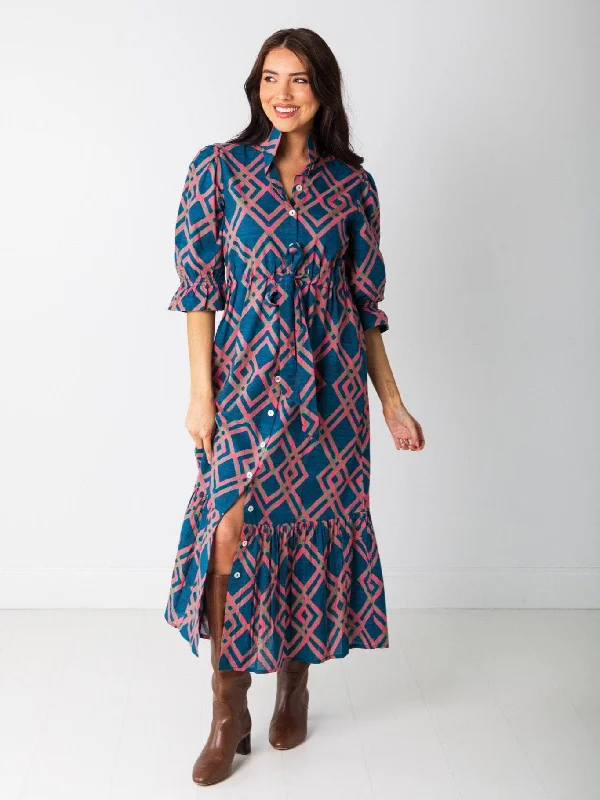 Catherine Dress in Lattice Love