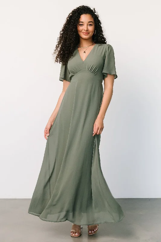 Esti Maxi Dress | Dark Sage