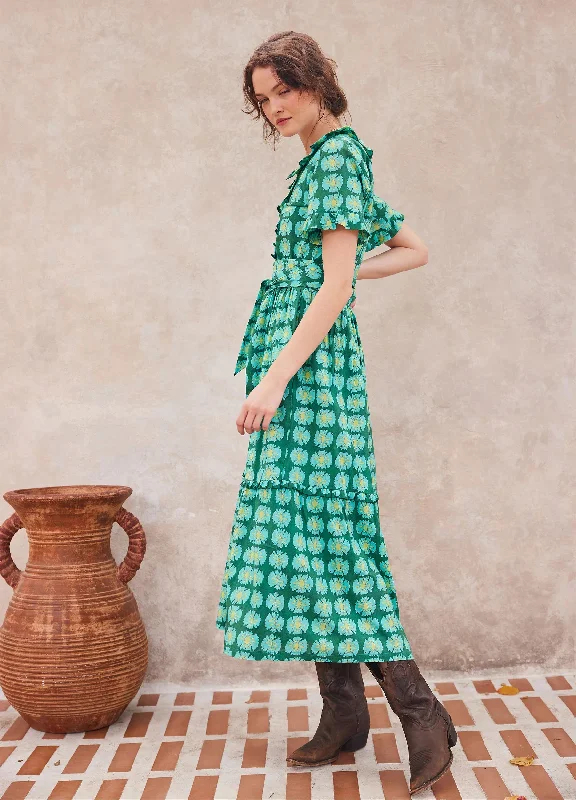 Naomi Shirtdress in Harlan Green