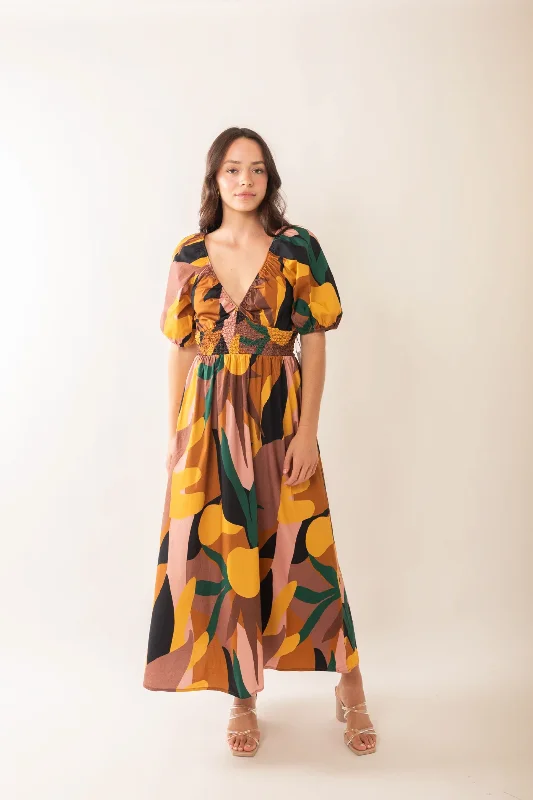 Tianna Joshua Tree Poplin Midi Dress