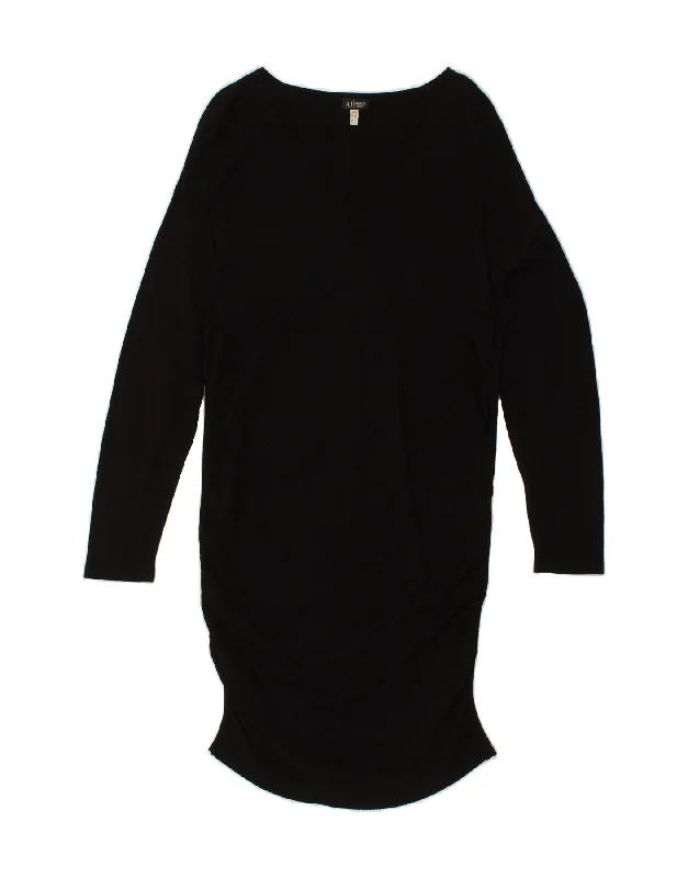 ARMANI Womens Jumper Dress EU 44 XL Black Viscose