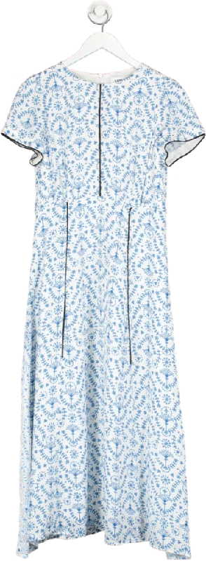 Cefinn Blue Nina Silk Blend Dress UK 10