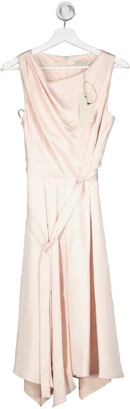 Coast Blush Pink Savannah Soft Midi Dress BNWT UK 12