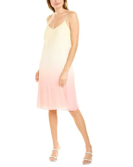 Dip Dye Slip Dress - Pink Yellow