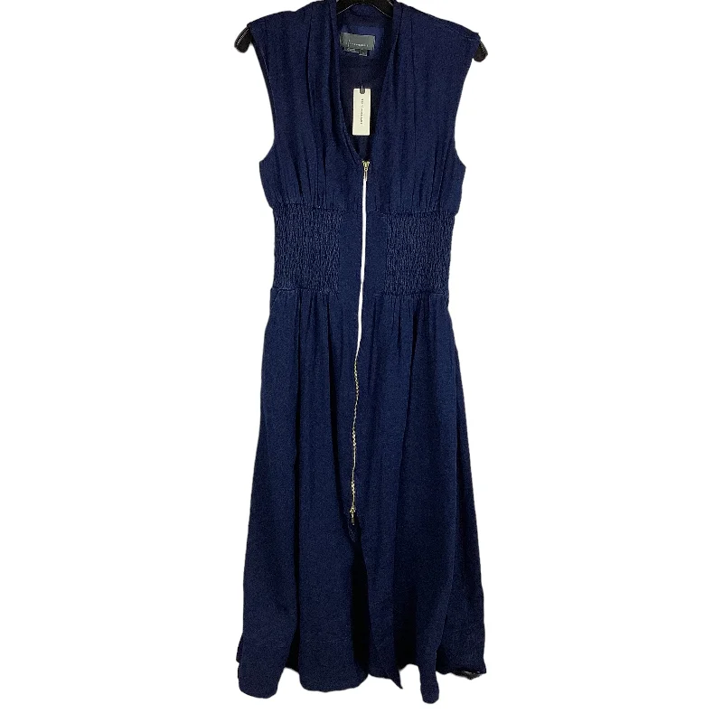 Dress Casual Maxi By Anthropologie In Blue Denim, Size: S