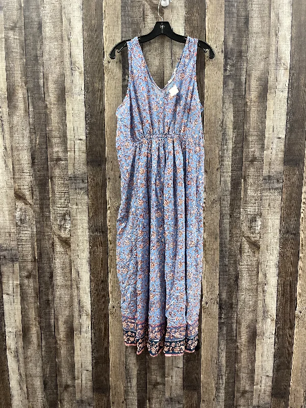 Dress Casual Maxi By Lucky Brand In Blue, Size: 1x