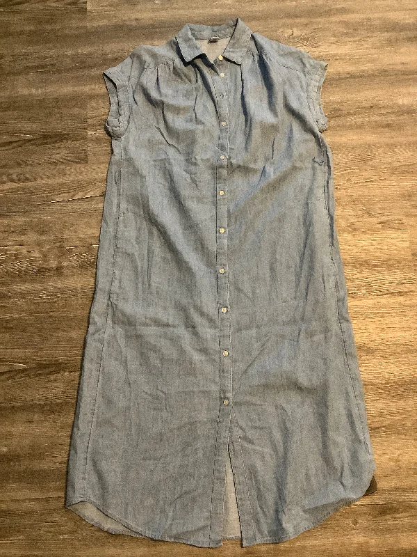 Dress Casual Maxi By Old Navy In Blue Denim, Size: Xs