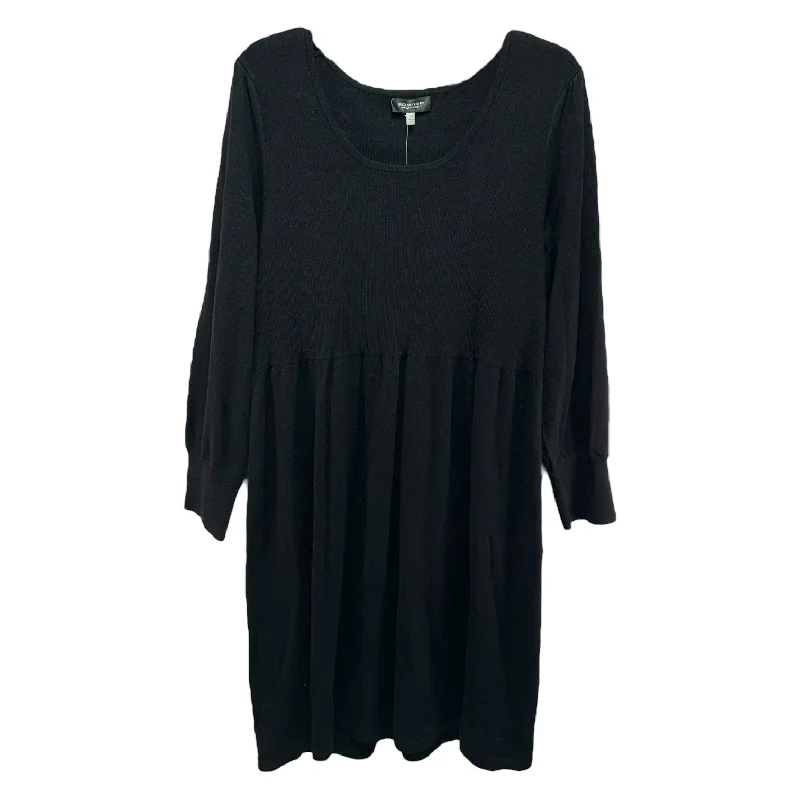 Dress Casual Midi By Spense In Black, Size: 1x