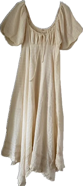 Free People Cream On My Level Maxi Dress UK XS