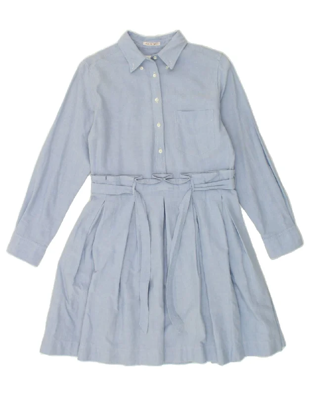 GANT Womens Pullover Shirt Dress UK 10 Small Blue Cotton