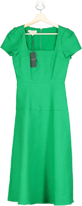 Hobbs Green Chatsworth Dress UK 6