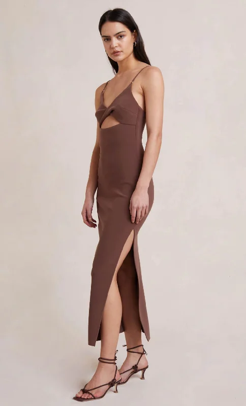 Ivy Midi Dress - Dark Chocolate