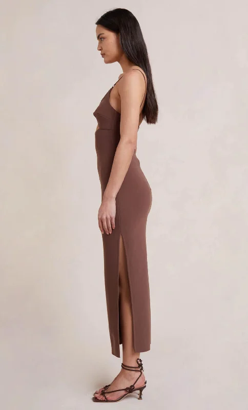 Ivy Midi Dress - Dark Chocolate