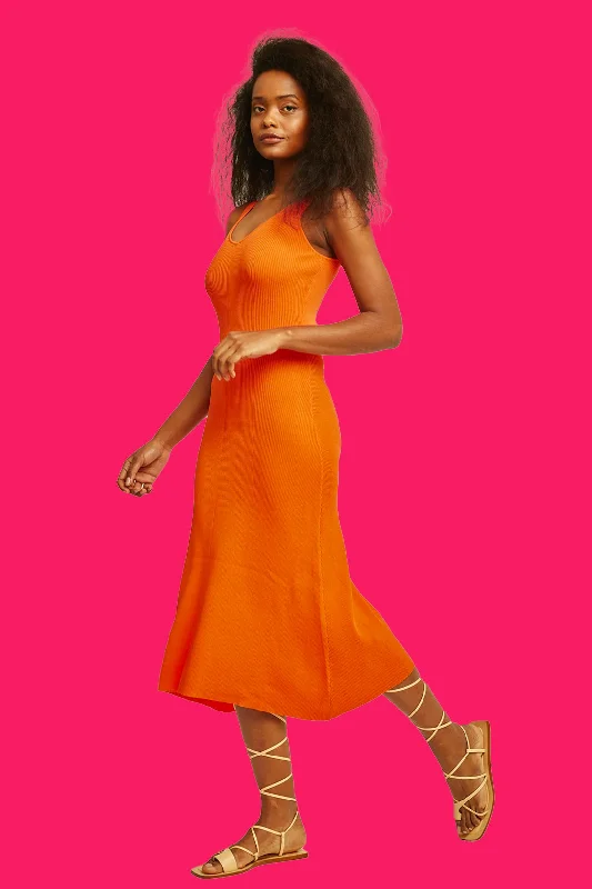 Kira Dress - Tangerine