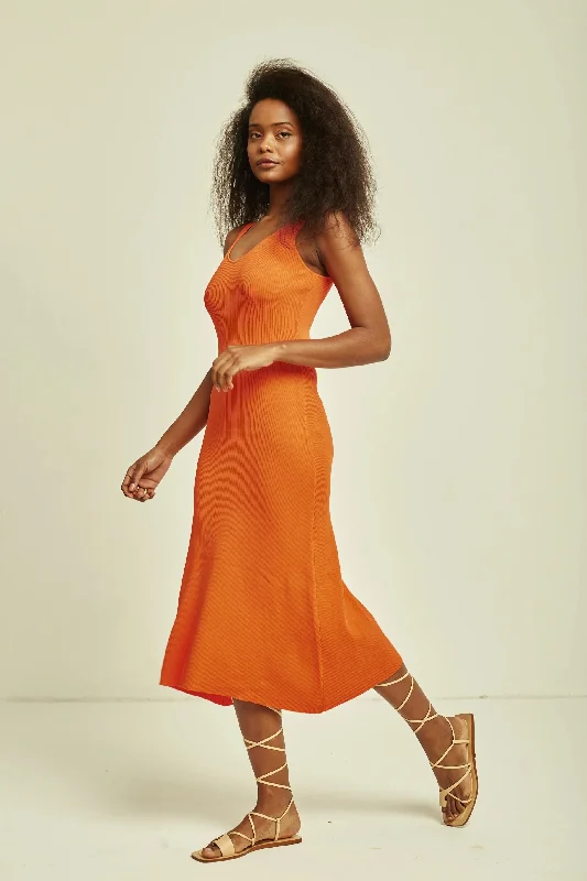 Kira Dress - Tangerine