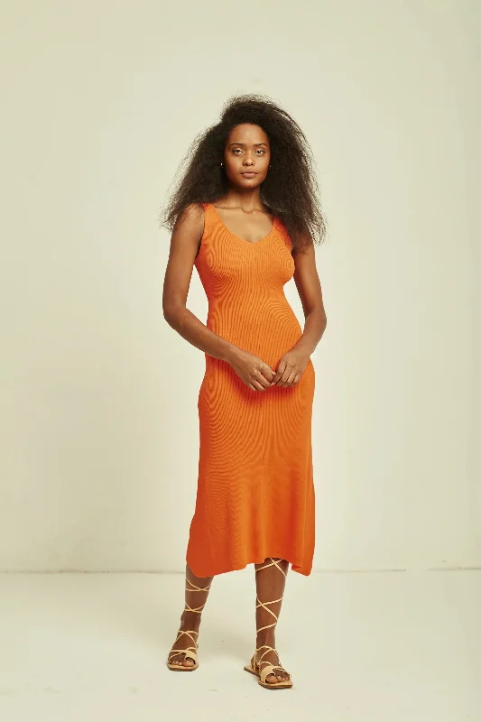 Kira Dress - Tangerine