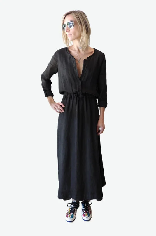 Long Sleeve Dress - Black