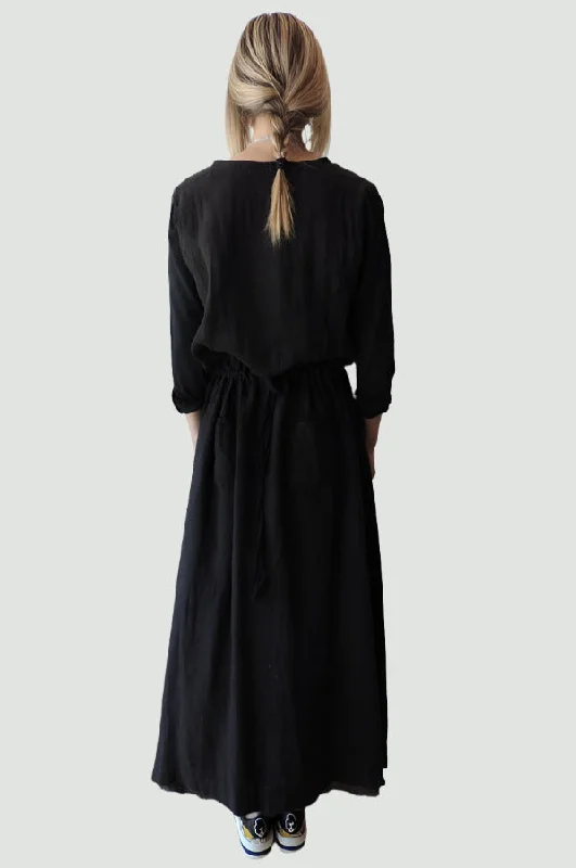 Long Sleeve Dress - Black