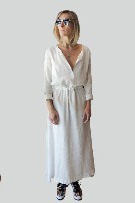 Long Sleeve Dress - White