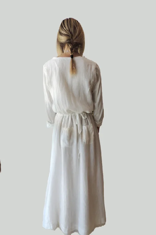 Long Sleeve Dress - White