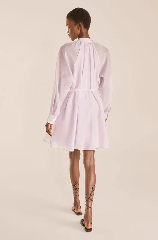 Long Sleeve Shirtdress - Wisteria