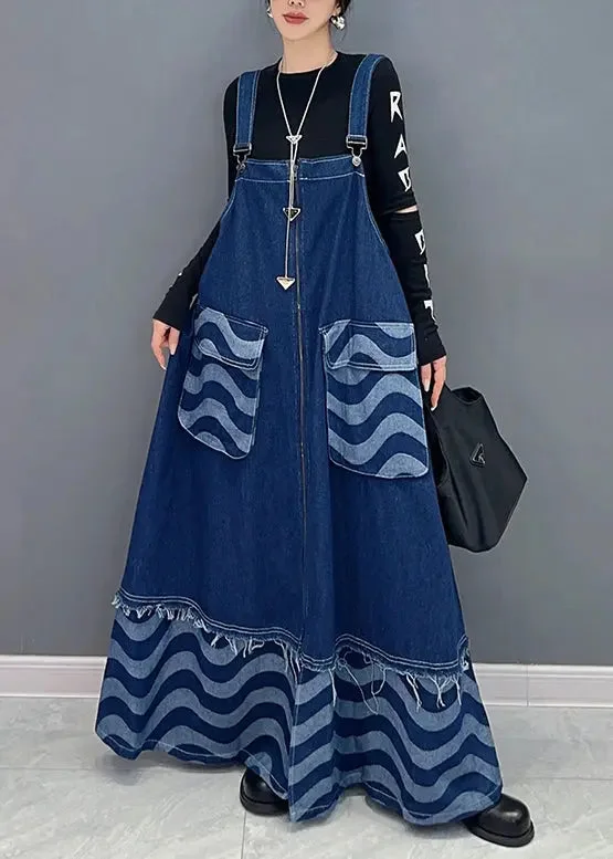 Denim Spaghetti Strap Dress Dresses Fall