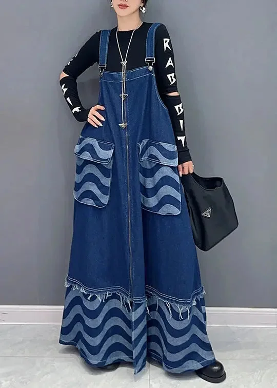 Denim Spaghetti Strap Dress Dresses Fall