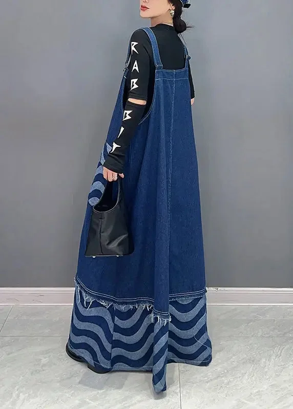 Denim Spaghetti Strap Dress Dresses Fall