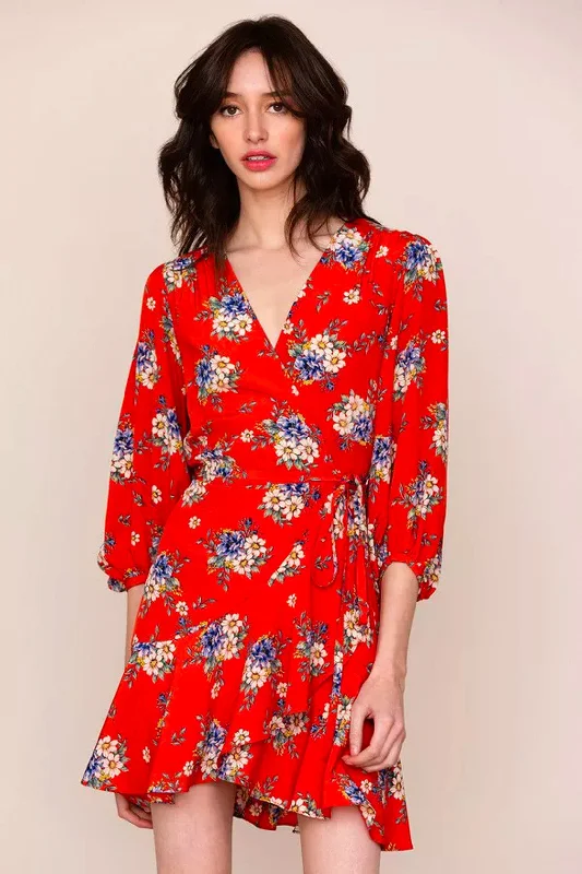 Love Wins Dress - Daisy Bouquet Red