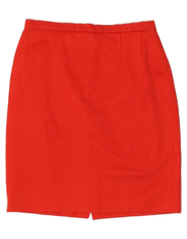 LUISA SPAGNOLI Womens Straight Skirt IT 44 Medium W29  Red