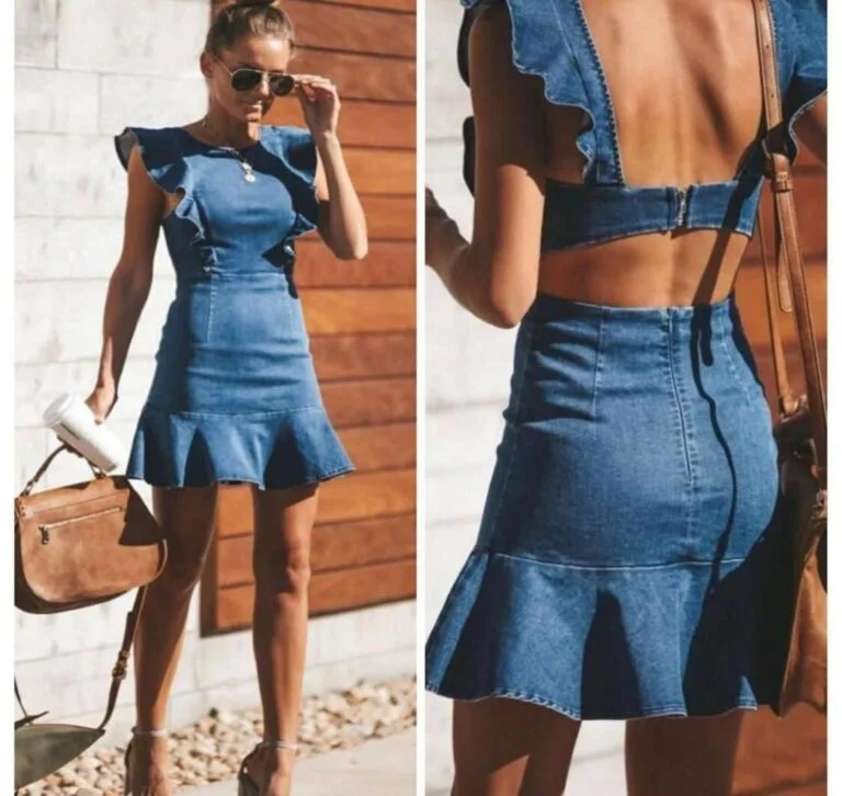 Lycra Jeans Dress REF : 2651