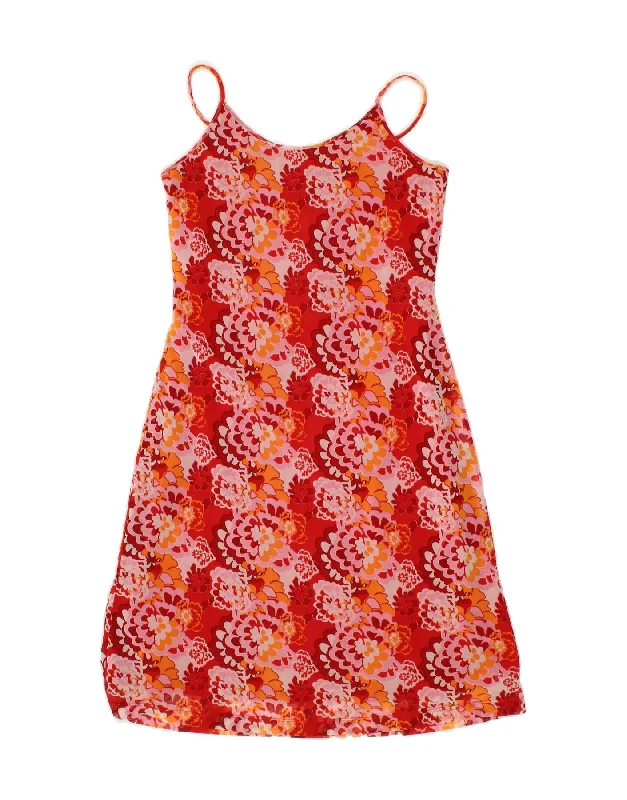 MEXX Womens Slip Dress UK 14 Large Red Floral Nylon