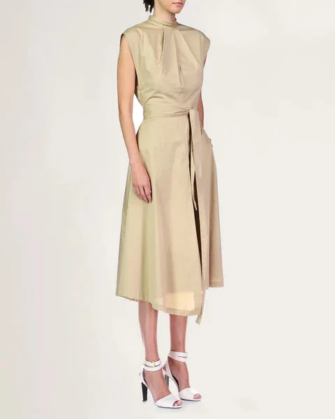 Mina Cotton Dress - Khaki