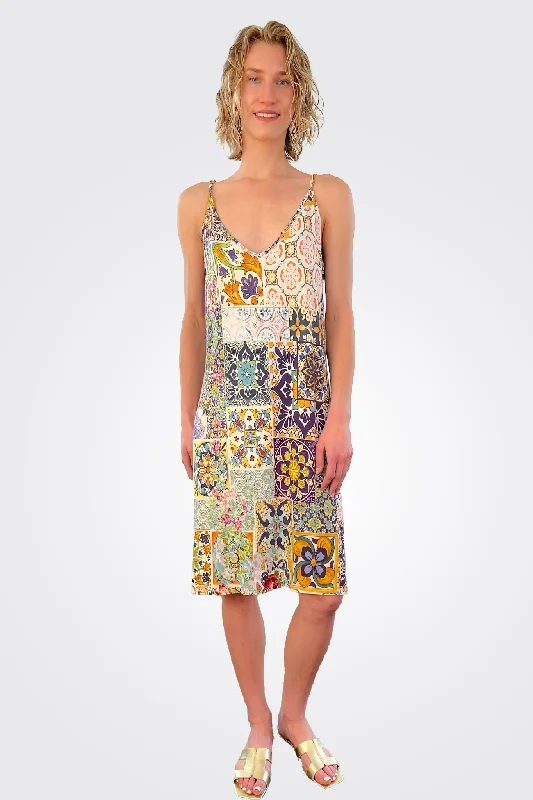 Morocco Slip Dress - Multi