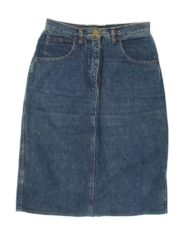 OFF LIMITS Womens High Waist Denim Skirt IT 46 Large W30 Blue Cotton