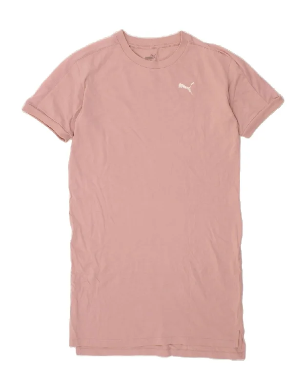 PUMA Womens T-Shirt Dress UK 6 XS Pink