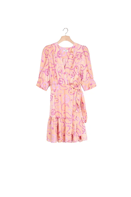 Robe en soie imprimé  Peace&Love