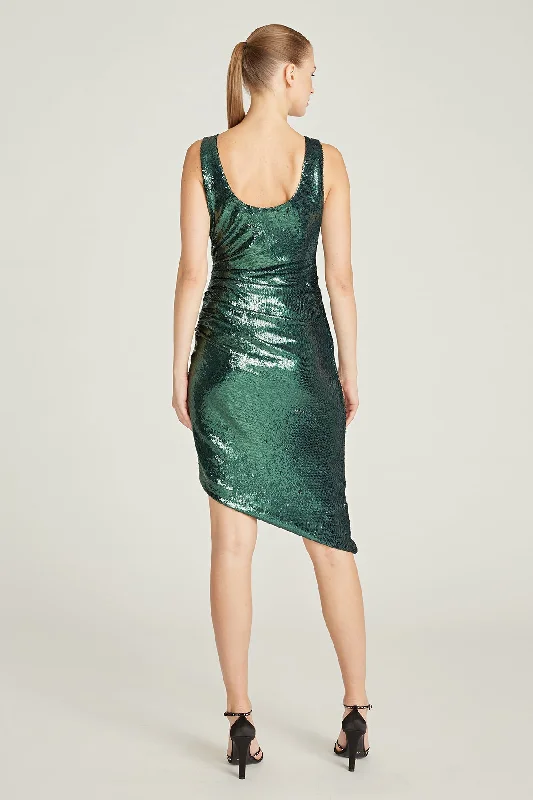 Rollin Sequin Dress - Emerald