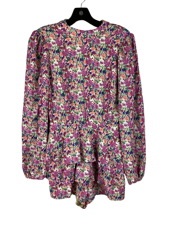 Romper By Endless Rose In Floral Print, Size: Xs