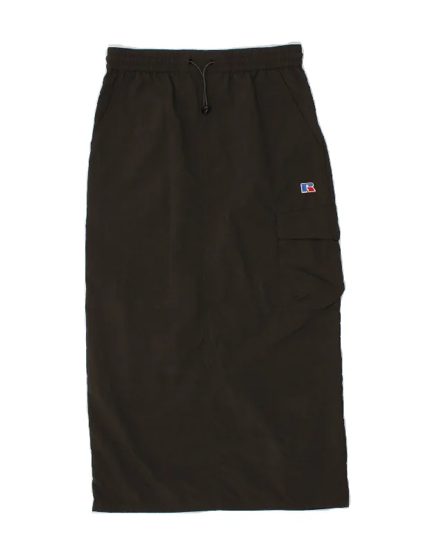 RUSSELL ATHLETIC Womens Cargo Skirt UK 6 XS W26  Khaki Polyamide