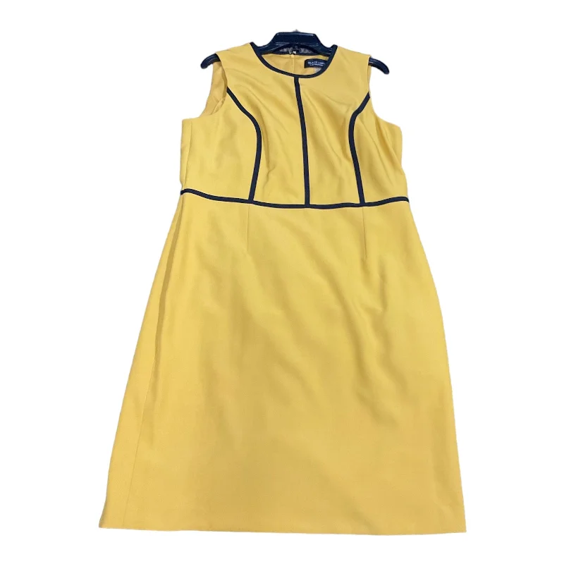 Yellow Dress Work Evan-picone, Size 14