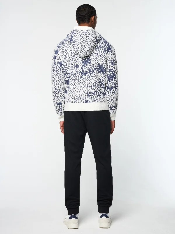 Astratta Jacquard Hoodie- Maritime Blue