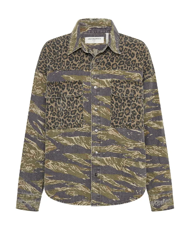 DARIA ANIMAL CAMO SHACKET