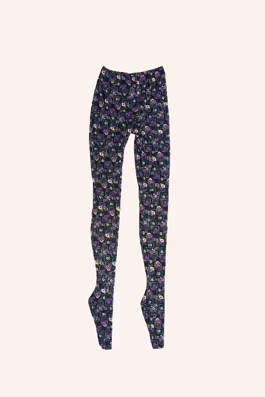 Deco Floral Patch Tights