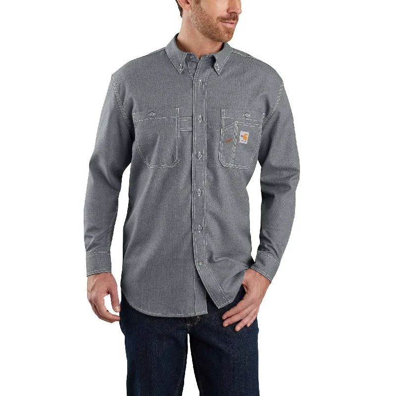 FLAME-RESISTANT CARHARTT FORCE® ORIGINAL FIT LIGHTWEIGHT LONG-SLEEVE BUTTON FRONT SHIRT 104138