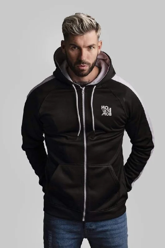 full zip haus Hoodie Black