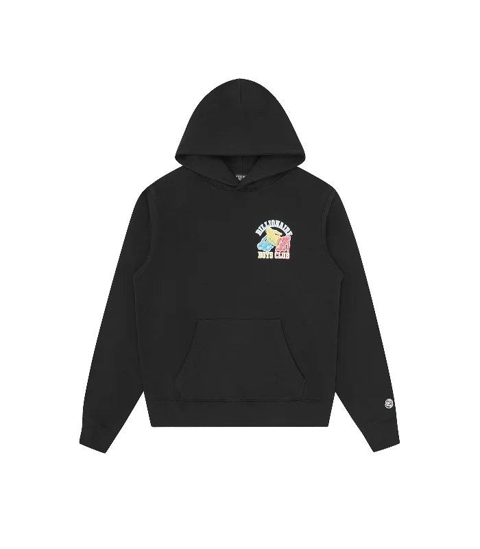 HEART & MIND POPOVER HOOD - BLACK