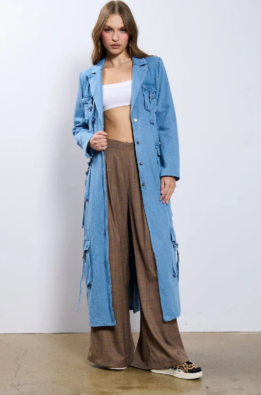 HIGH EXPECTATIONS DENIM TRENCH