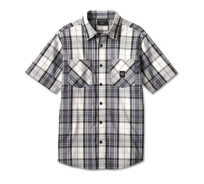 Men's Forever Harley Shirt - Grey Plaid - 96625-23VM