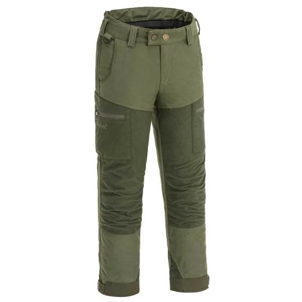 Pinewood Kids Furudal Retriever Active Trousers - Mossgreen/Dark Mossgreen